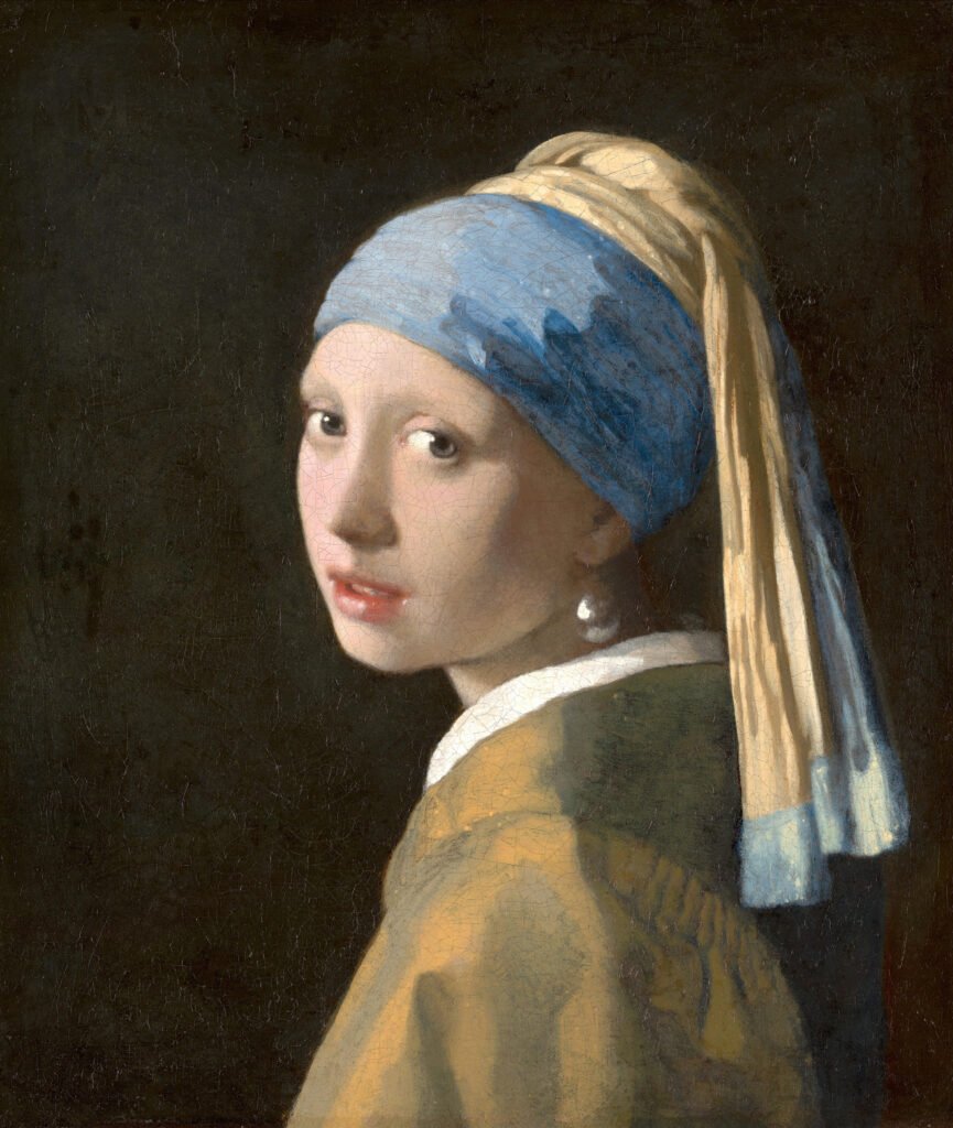 Girl with a pearl earring by Johannes Vermeer
