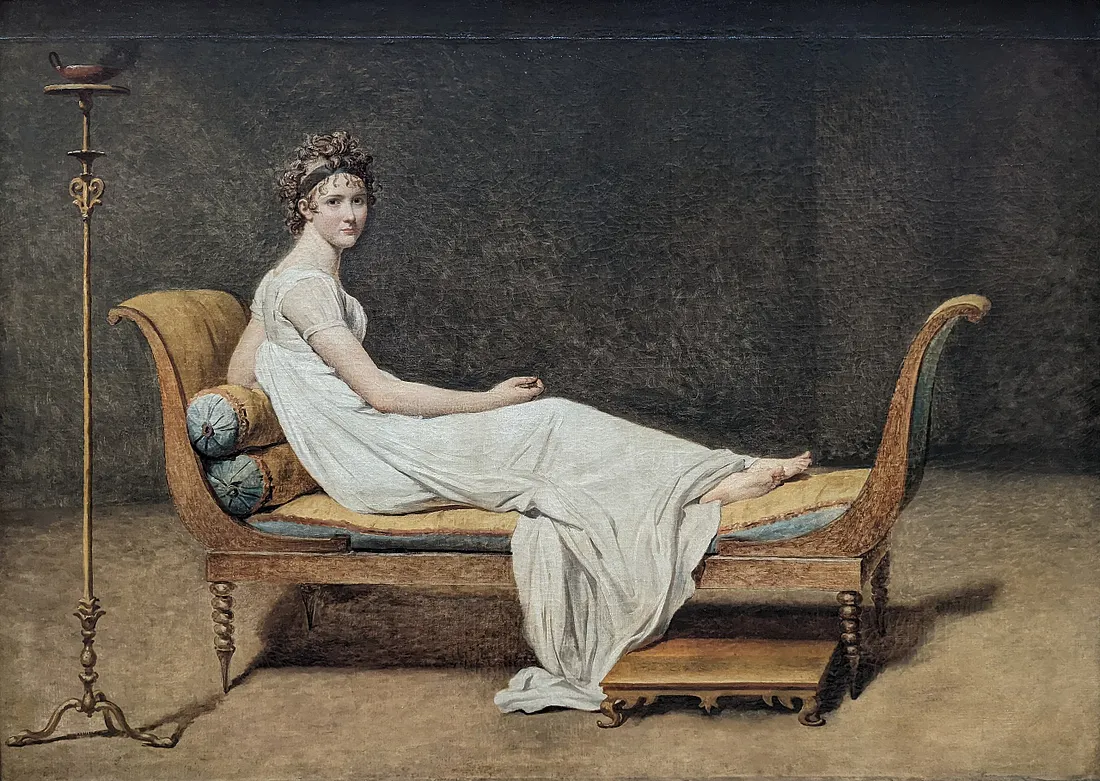 Portrait of Madame Récamier by Jacques-Louis David
