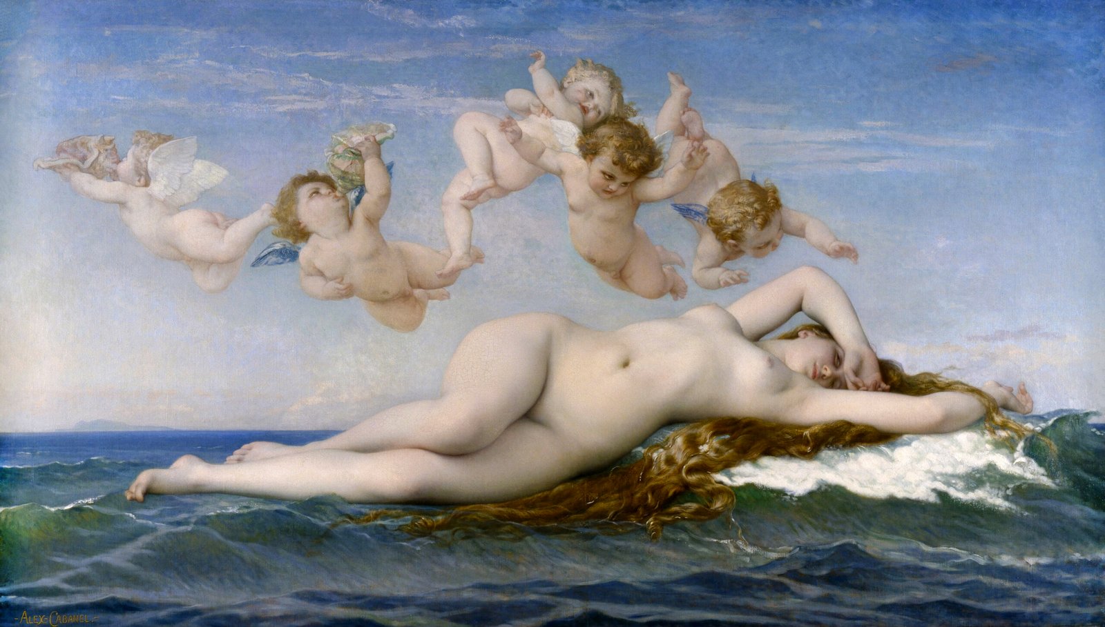 The Birth of Venus (Naissance de Vénus) by Alexandre Cabanel