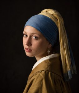 Girl with a pearl earring by Johannes Vermeer -AI Reconstruction