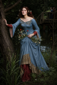 Ophelia, John William Waterhouse, 1910 - AI Reconstruction