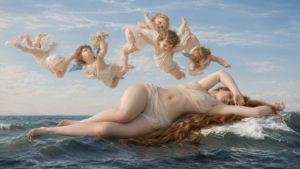 The Birth of Venus by Alexandre Cabanel - AI Reconstruction
