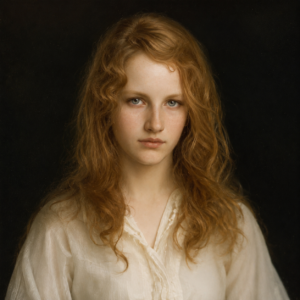 Margaret McKittrick by Abbott Handerson Thayer - AI Reconstruction