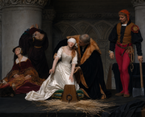 The Execution of Lady Jane Grey by Paul Delaroche - AI Reconstruction