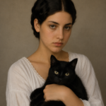 Head of an Italian woman, Théodore Chassériau - AI Reconstruction