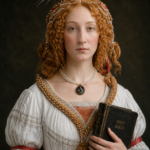 Portrait of Simonetta Vespucci as a Nymph by Sandro Botticelli - AI Reconstruction