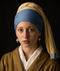 Girl with a pearl earring by Johannes Vermeer -AI Reconstruction