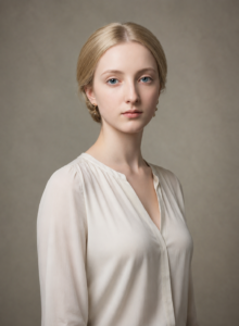 Princess Helena of the United Kingdom by Franz Xaver Winterhalter - AI Reconstruction