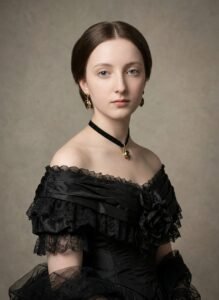 Princess Helena of the United Kingdom by Franz Xaver Winterhalter - AI Reconstruction