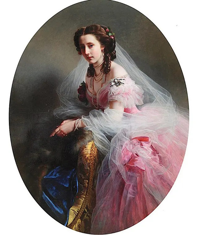 Portrait of princess Anna von Hessen of Prussia by Franz Xaver Winterhalter