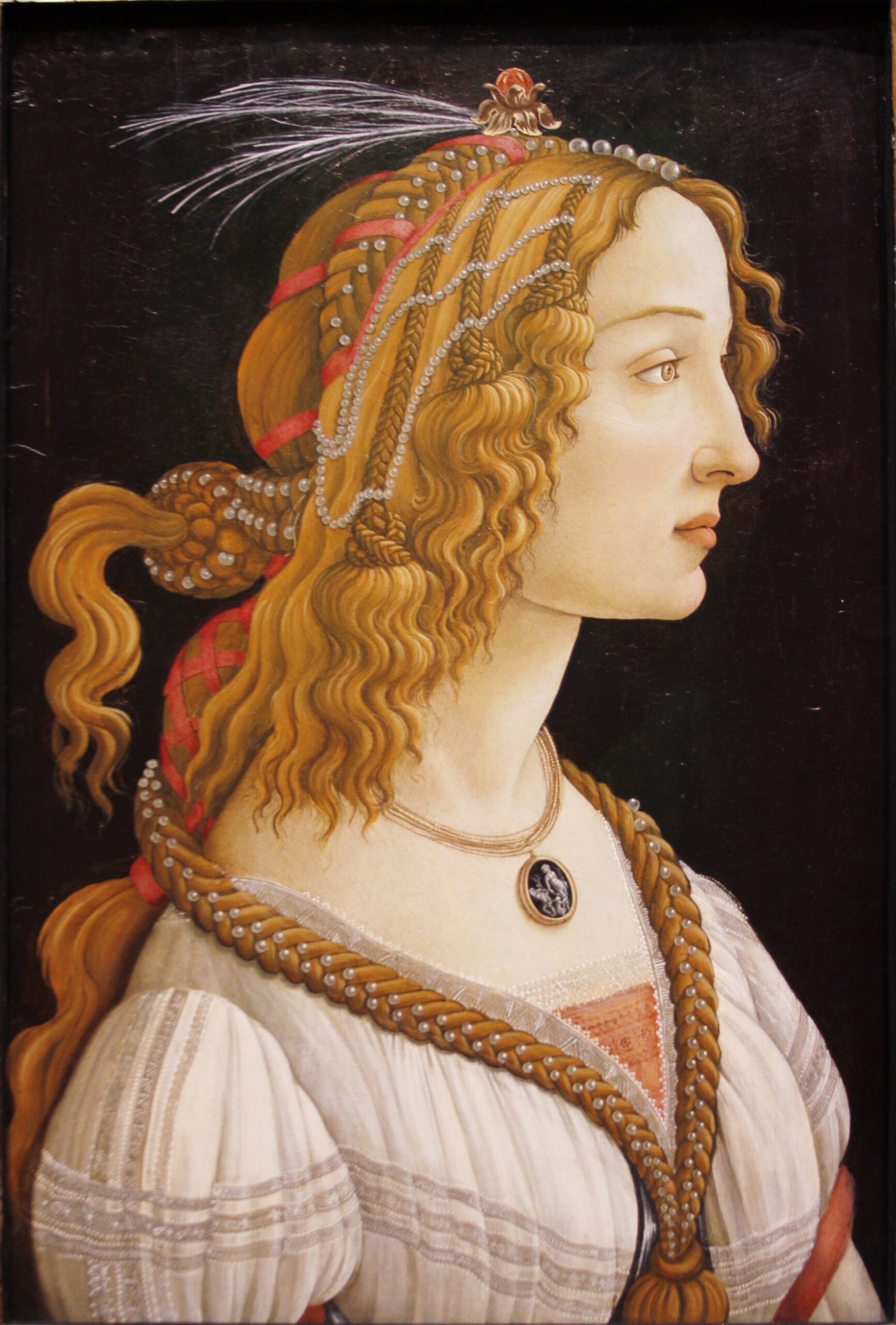 Portrait of Simonetta Vespucci as a Nymph by Sandro Botticelli