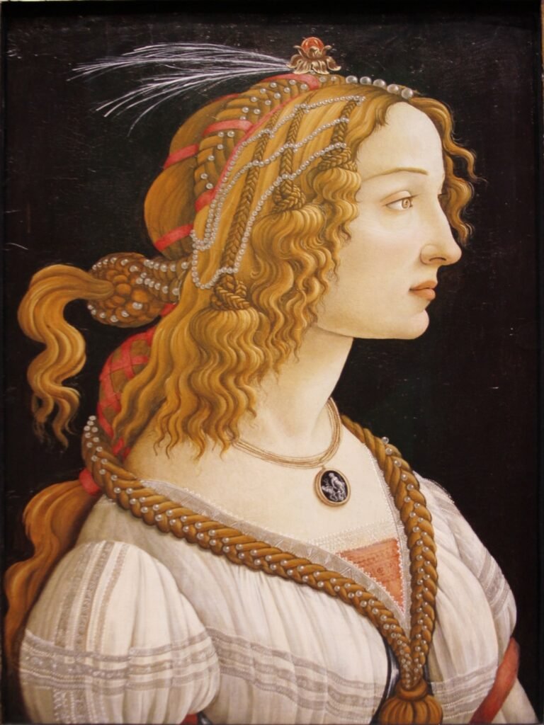 Portrait of Simonetta Vespucci as a Nymph by Sandro Botticelli